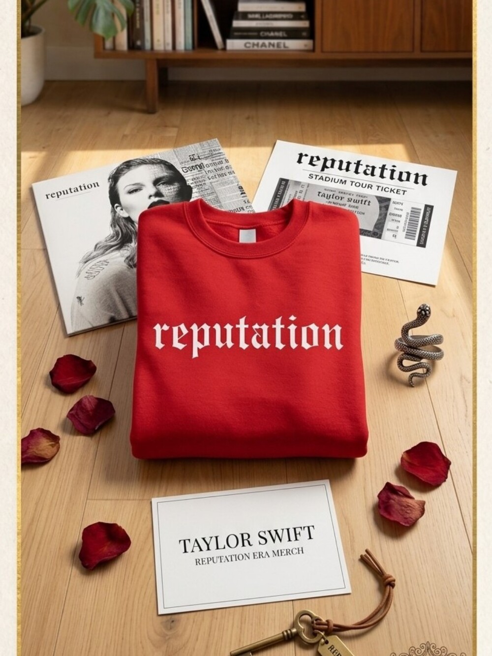 Taylor Swift Red 'reputation' Crewneck Sweatshirt